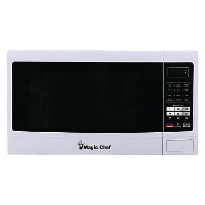 Magic Chef MCM1611W 1100 Watt 1.6 Cubic Feet Digital Countertop Microwave White