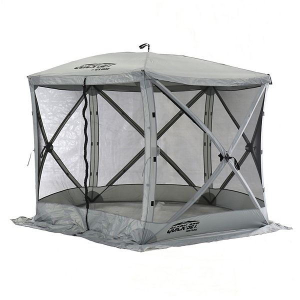 Clam screen outlet shelter