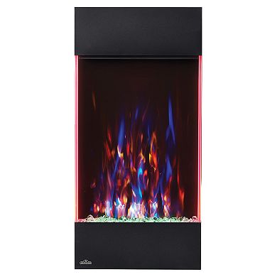 Napoleon Allure Vertical Wall Hanging LED Flame Electric Fireplace, 32 Inch Tall