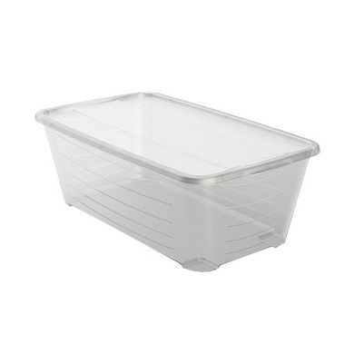 Life Story 6L Shoe and Closet Storage Box Stacking Containers, Clear (10 Pack)