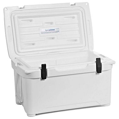 ENGEL 35 Quart 42 Can High Performance Roto Molded Ice Cooler Chest, White