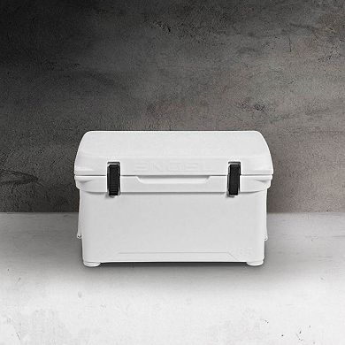 ENGEL 35 Quart 42 Can High Performance Roto Molded Ice Cooler Chest, White