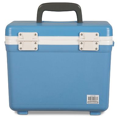 Engel 7.5-Quart EVA Gasket Seal Ice and DryBox Cooler with Carry Handles, Blue