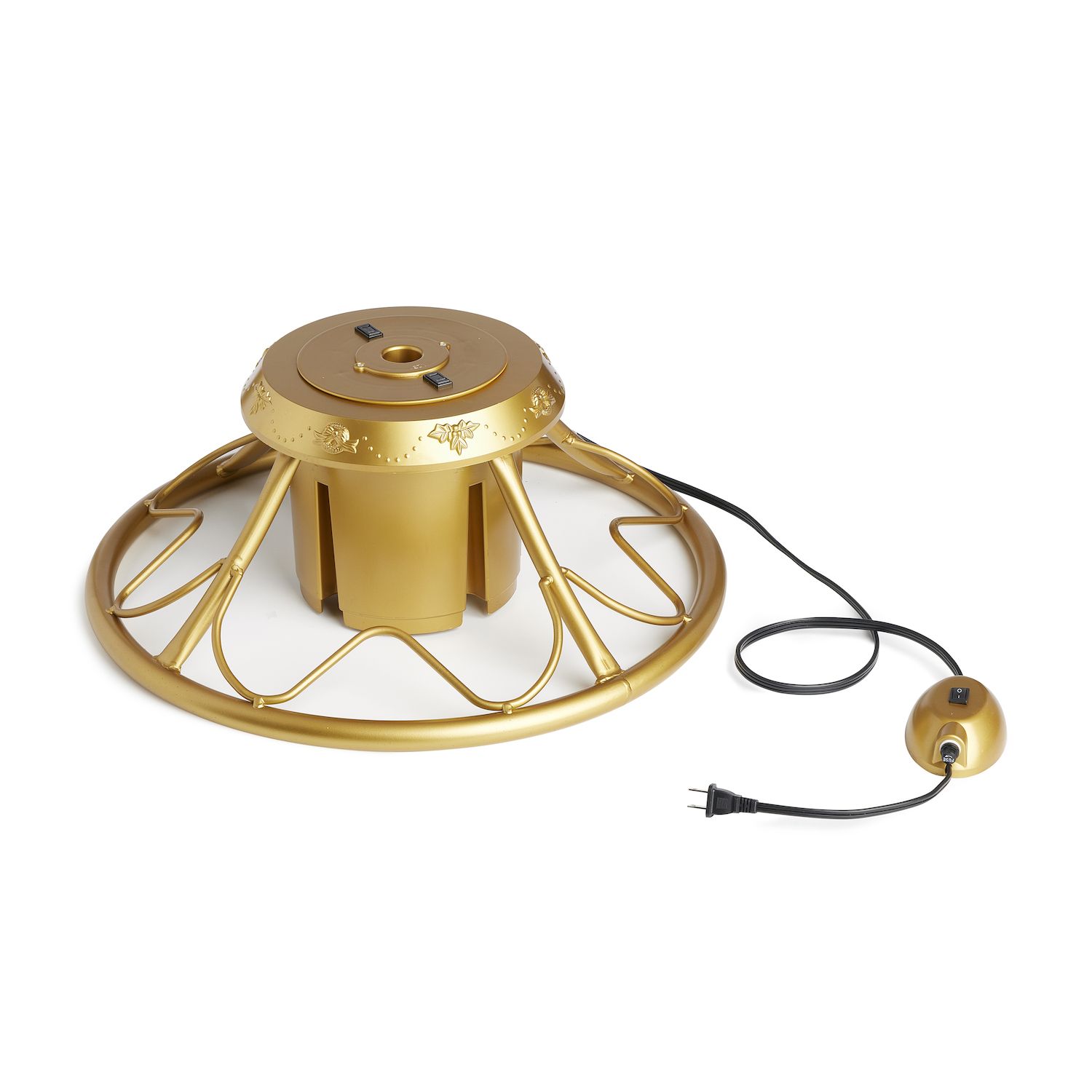 Image for Home Heritage Electric Rotating Metal Stand for Artificial Christmas Trees, Gold at Kohl's.