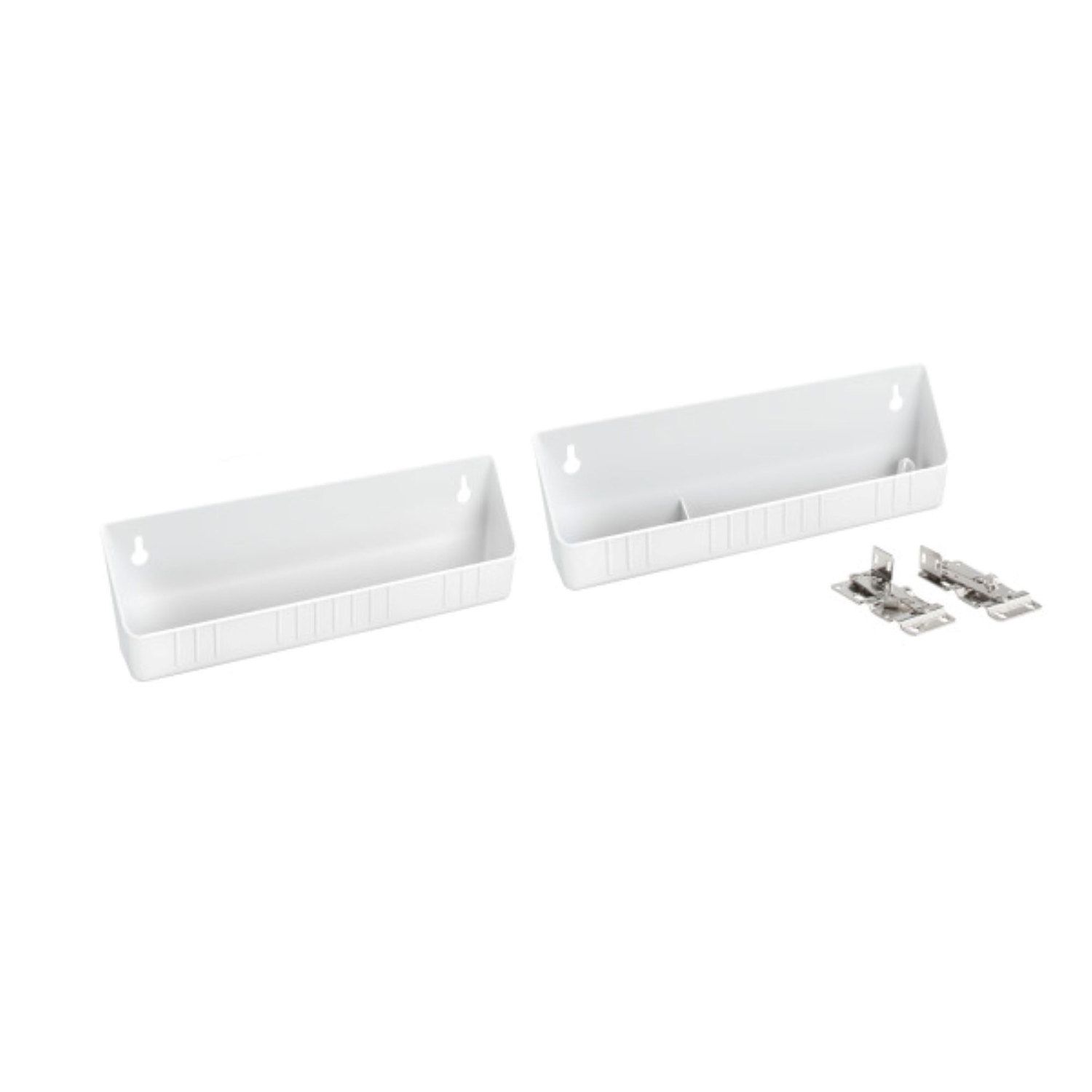 Rev-A-Shelf 11 in. White Polymer LD Tip-Out Accessory Tray