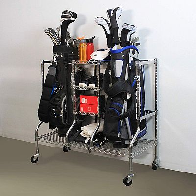 Saferacks golf equipment organizer rack sale