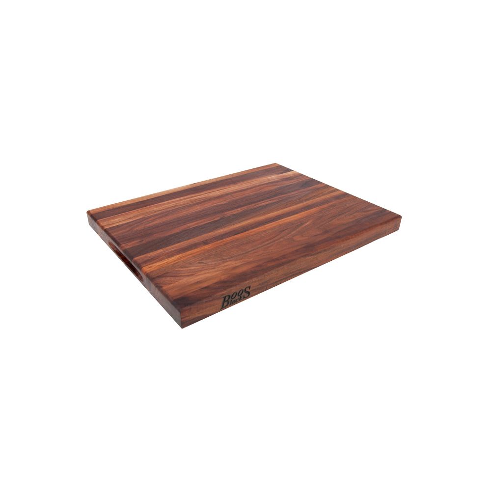 John Boos Small Walnut Wood Cutting Board For Kitchen, 12 Inches X 12  Inches, 1.5 Inches Thick Edge Grain Square Boos Block With Wooden Bun Feet  : Target