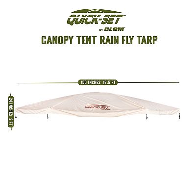 CLAM Quick-Set Pavilion Screened Canopy Tent Rain Fly Tarp