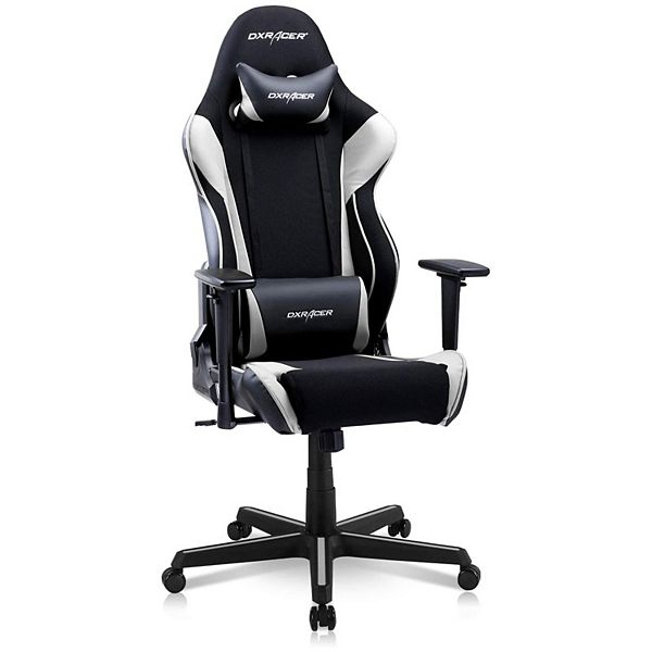 injecteren Tutor cafe DXRacer Racing Ergonomic Home Office Desk Computer Gaming Chair, Black &  White