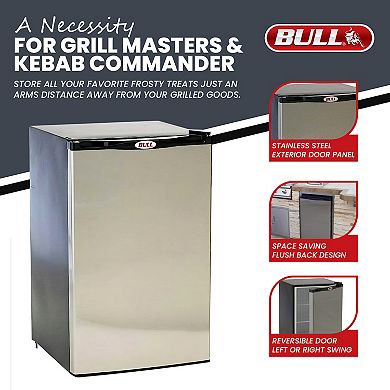 Bull Outdoor Products Stainless Steel Standard Outdoor Kitchen Refrigerator Dorm Fridge