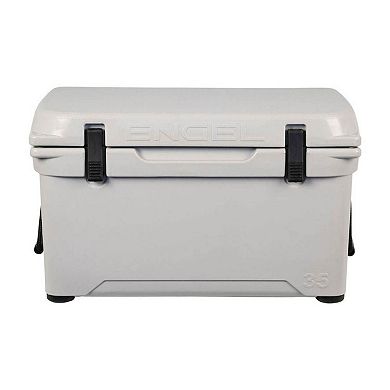 Engel Coolers 35 Quart 42 Can High Performance Roto Molded Ice Cooler, Gray