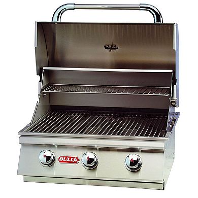 Bull Steer 3 Burner 24 Inch Stainless Steel Propane Gas Barbecue Grill Head