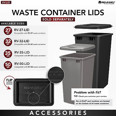 Rev-a-shelf 35 Qt. Under Sink Pullout Trash Can Replacement, Rv-35-52