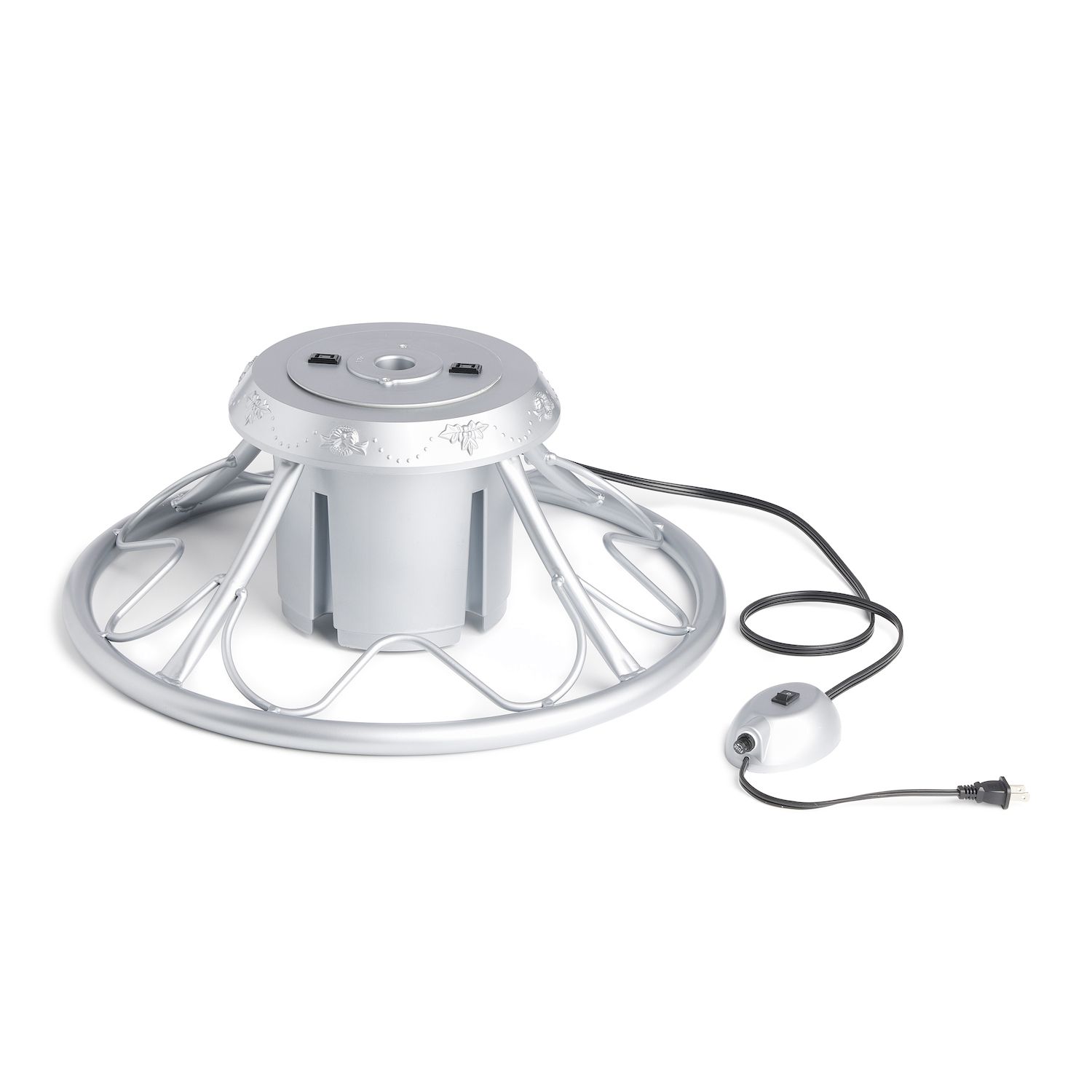 Image for Home Heritage Electric Rotating Stand Base for Artificial Christmas Tree, Silver at Kohl's.