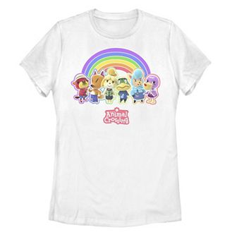 Juniors' Animal Crossing Rainbow Graphic Tee