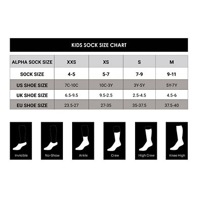Girls Nike 6-Pack Core No Show Striped Socks