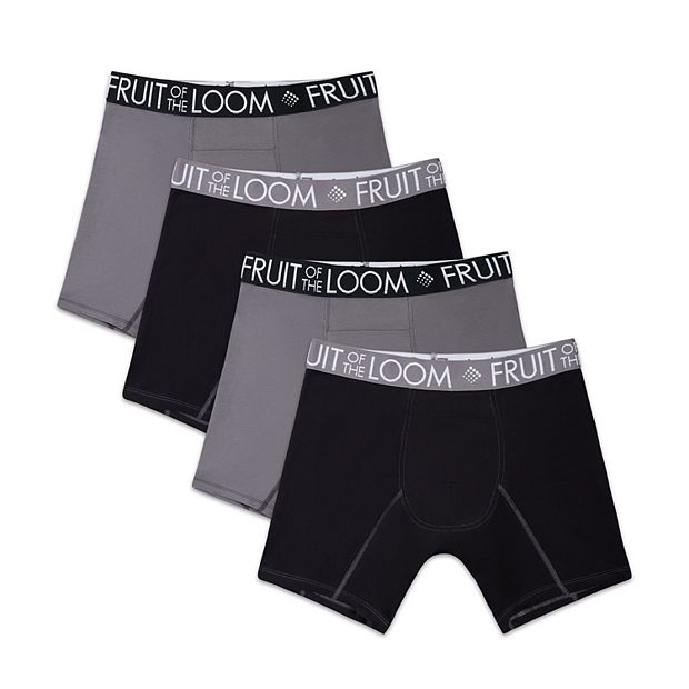 Fruit of the Loom Big Men's Cotton Stretch Boxer Briefs, 6 Pack