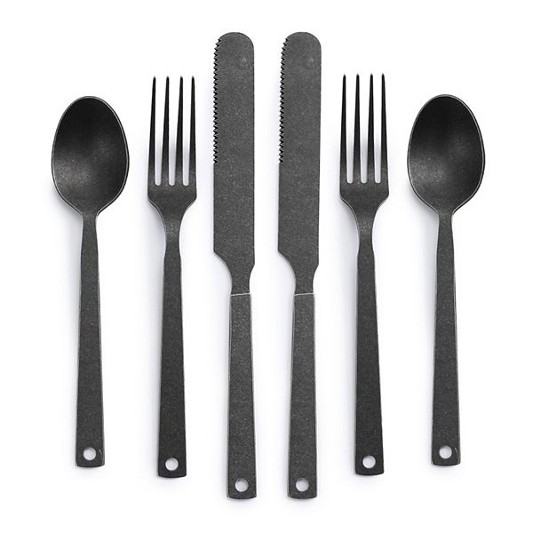 Barebones Flatware Set Matte Black
