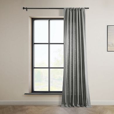 EFF Dune Textured Solid Cotton 2-pack Window Curtain Set