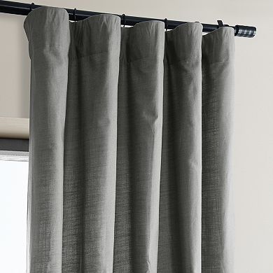 EFF Dune Textured Solid Cotton 2-pack Window Curtain Set