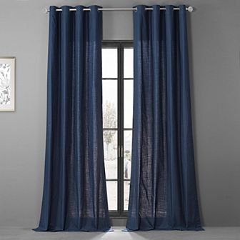 EFF Dune Cotton Light Filtering Grommet 2-pack Window Curtain Set