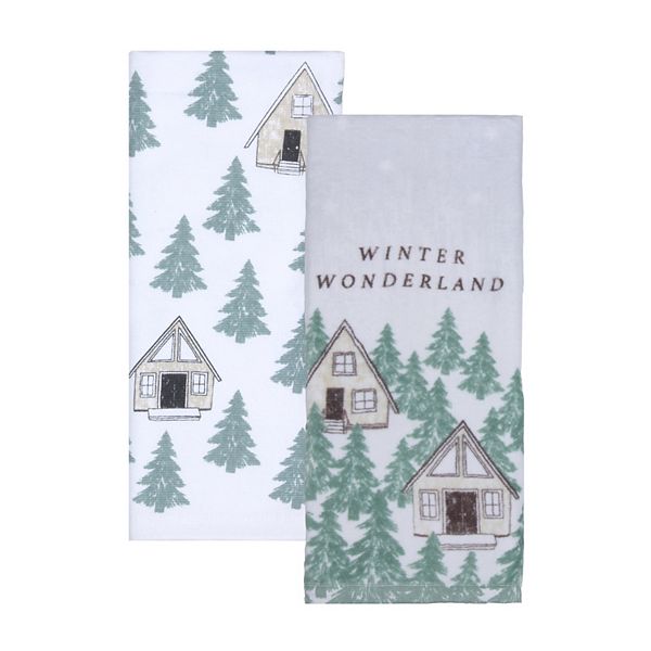 Cabin Sweet Cabin Winter Wonderland Decorative Towel-Park  Designs-762242058026-PRK-9914-106-The Village Merchant