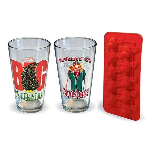 National Lampoon's Christmas Vacation Big Reconnect Pint Glass & Moose Ice  Cube Tray Gift Set