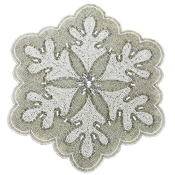 St. Nicholas Square® Beaded Snowflake Placemat