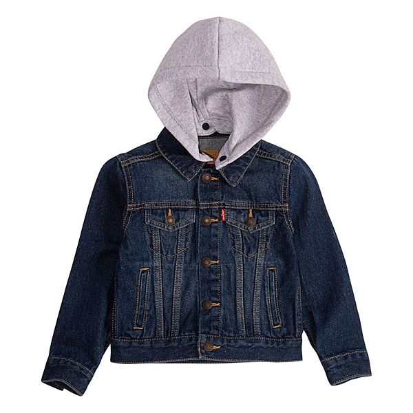 Toddler Boy Levi's® Hooded Fleece Trucker Jacket
