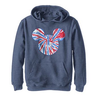 Boys 8-20 Disney Mickey & Friends Mickey Mouse Americana Tie Dye Fill Graphic Hoodie
