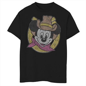 Disney's Mickey Mouse Boys 6-20 Cowboy Classic Horseshoe Hat Graphic Tee