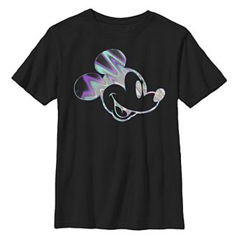 Disney's Mickey & Friends Mickey Mouse Boys 8-20 Neon Oil Slick Fill Graphic Tee