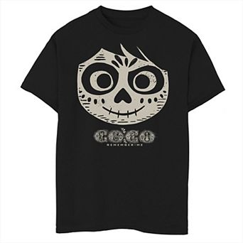 Disney / Pixar's Coco Boys 8-20 Miguel Skeleton Face Graphic Tee