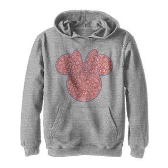 Boys 8-20 Disney Mickey & Friends Minnie Mouse Red Paisley Fill Graphic Hoodie