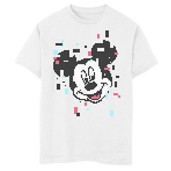 Disney's Mickey Mouse Boys 8-20 Pixel Big Face Graphic Tee