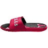 Men's FOCO Chicago Bulls Wordmark Gel Slide Sandals