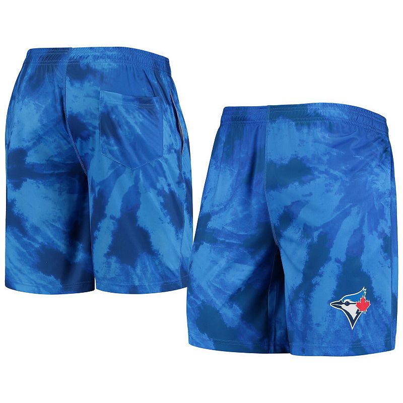 Mens FOCO Royal Toronto Blue Jays Tie-Dye Training Shorts, Size: 2XL, JAY 