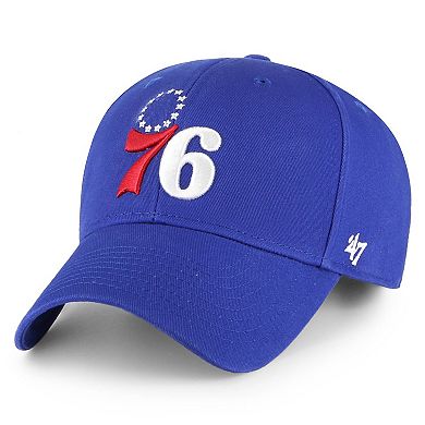 Men's '47 Royal Philadelphia 76ers Legend MVP Adjustable Hat
