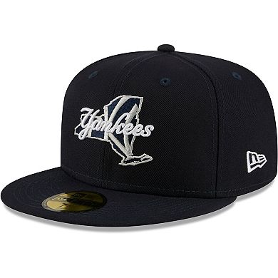 Men's New Era Navy New York Yankees Local II 59FIFTY Fitted Hat