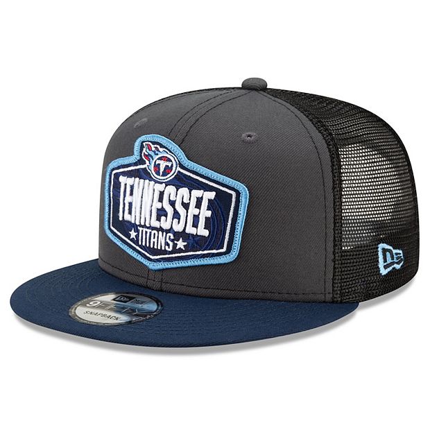 Men's Tennessee Titans New Era Navy/White Logo Patch Trucker