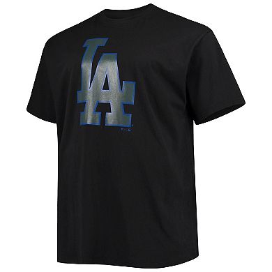 Men's Fanatics Branded Mookie Betts Black Los Angeles Dodgers Big & Tall Wordmark Name & Number T-Shirt