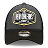 Men's New Era Graphite/Black New Orleans Saints 2021 NFL Draft Trucker 9FORTY Snapback Adjustable Hat