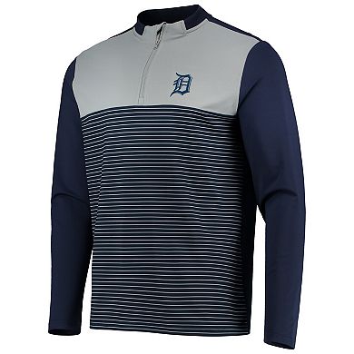 Men's Levelwear Navy Detroit Tigers Insignia Wade Half-Zip Jacket