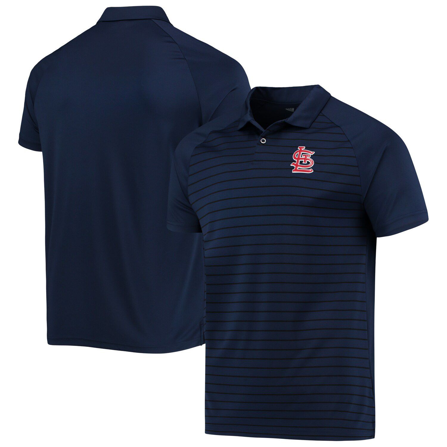 Image for Unbranded Men's Levelwear Navy St. Louis Cardinals Insignia Pulse Raglan Polo at Kohl's.