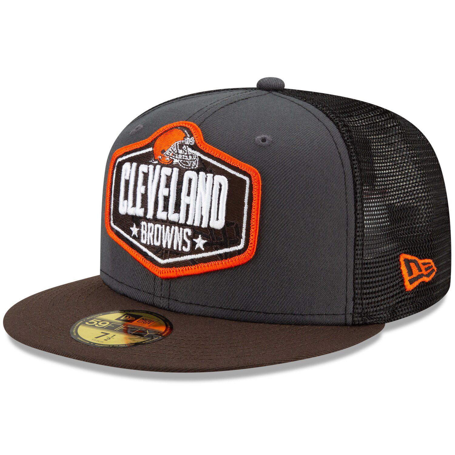 '47 Heathered Gray/Brown Cleveland Browns Motivator Flex Hat Heather Gray