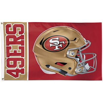 WinCraft San Francisco 49ers 3' x 5' Helmet Deluxe Single-Sided Flag