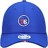 Women's New Era Royal Philadelphia 76ers Micro Patch 9FORTY Adjustable Hat