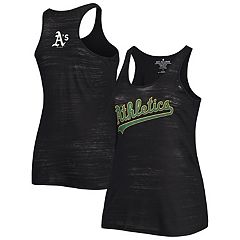 Oakland Athletics New Era Women's Pinstripe Jersey Tank Top - White/Black