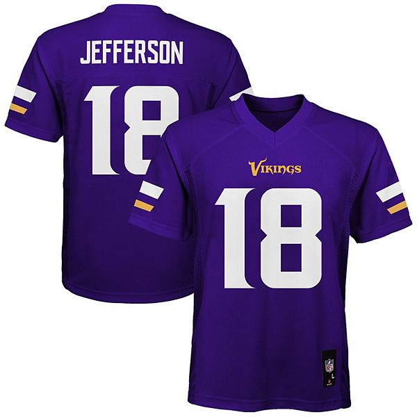 Youth Nike Justin Jefferson Purple Minnesota Vikings Game Player Jersey