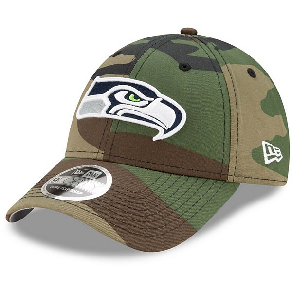 Men's New Era Camo Seattle Seahawks Coordinates 9FORTY Snapback Hat